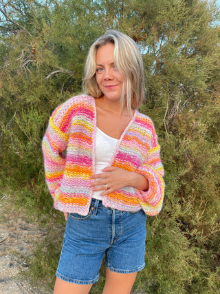Fargeglede Cardigan | Flerfarget