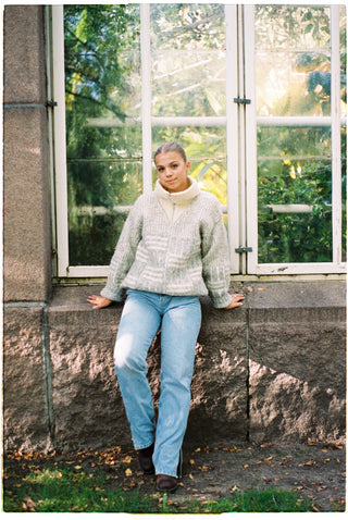 Favn | Naturhvit & Gråmelert