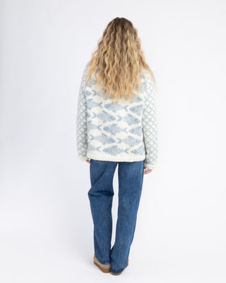 Fisherman's Sweater | Naturhvit og Havbris