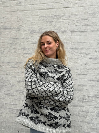 Fisherman's Sweater | Grå og Koksgrå