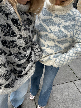 Fisherman's Sweater | Grå og Koksgrå