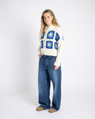 Granny Tine 2.0 | Natural White & Blue