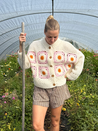 DIY Crochet Cardigan Grany Squares
