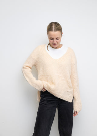 Chic Mohair V-neck | HÅNDSTRIKKET GENSER