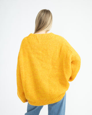 Blomstre | Oransje | HÅNDSTRIKKET GENSER