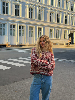 Kantarell | Sandbeige & Kardinalrød