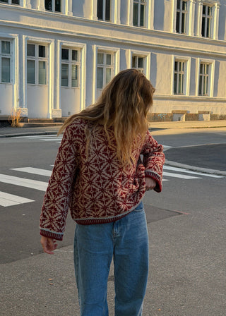 Kantarell | Sandbeige & Kardinalrød