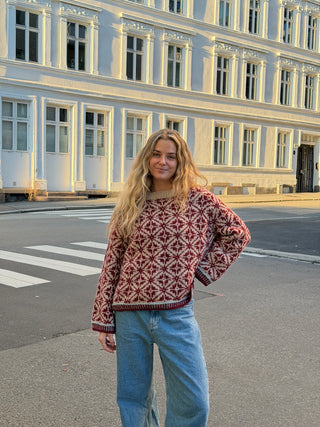 Kantarell | Sandbeige & Kardinalrød