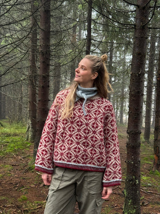 Kantarell | Sandbeige & Kardinalrød