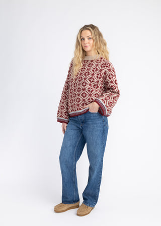 Kantarell | Sandbeige & Kardinalrød