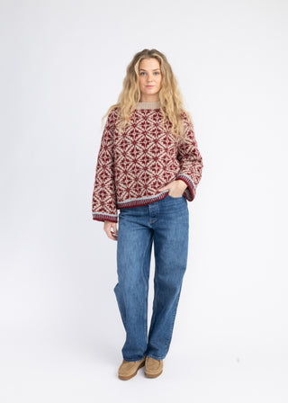 Kantarell | Sandbeige & Kardinalrød