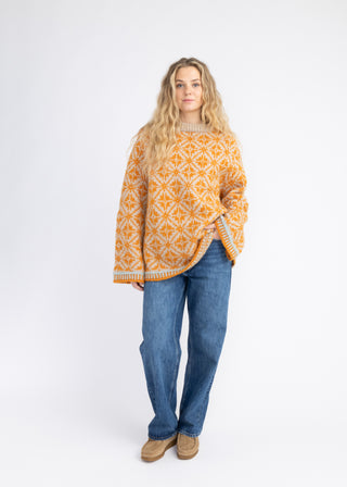 Kantarell | Sandbeige & Safran