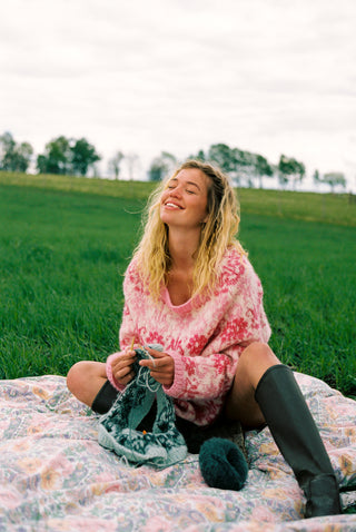 Kaprifol | Rosa & Naturhvit