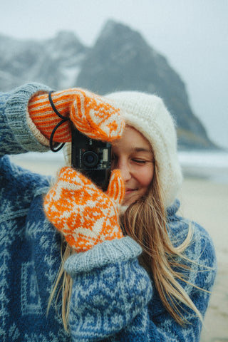 Moo Votter | Naturhvit & Oransje