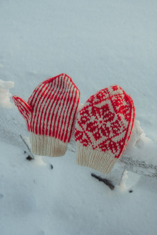 Moo Votter | Naturhvit & Rød