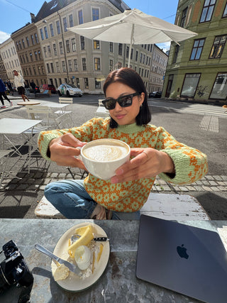 Myrull | Pastellgrønn & Safranorange