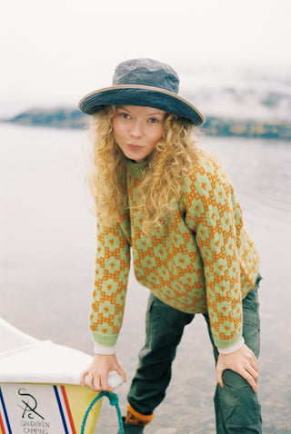 Myrull | Pastellgrønn & Safranorange