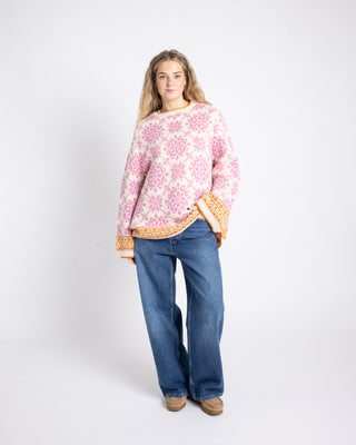 Dahlia | Natural White & Pink