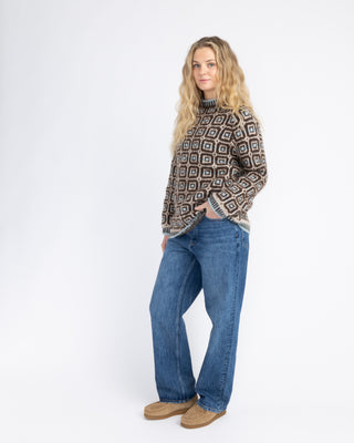 Røys Crewneck | Mocca & Beige