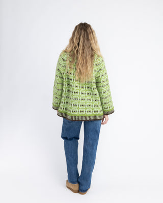 Røys Crewneck | Green & Mocca