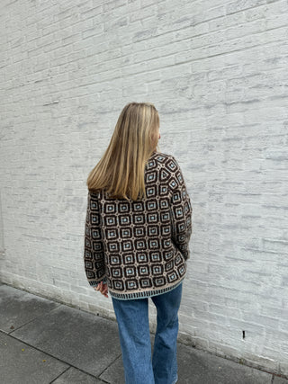 Røys Crewneck | Mocca & Beige