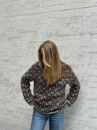 Røys Crewneck | Mocca & Beige