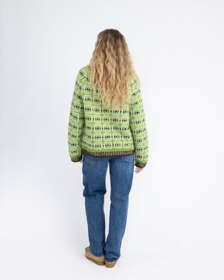 Røys Turtleneck | Green & Mocca