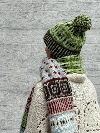 Røys Beanie | Green & Mocca