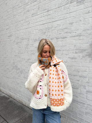 Varde Scarf | Powdered Pink & Saffron