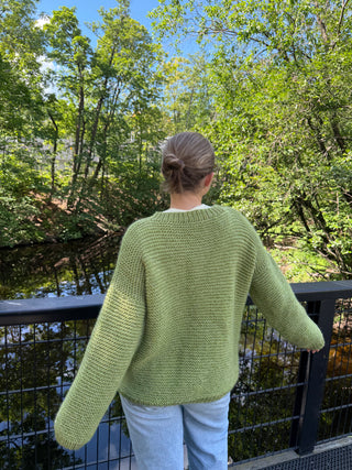 Skappelgenser | Gressgrønn Twist | Lun
