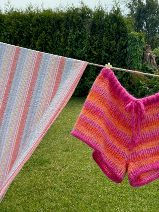 Sukkertøy Shorts | Rosa & Orange