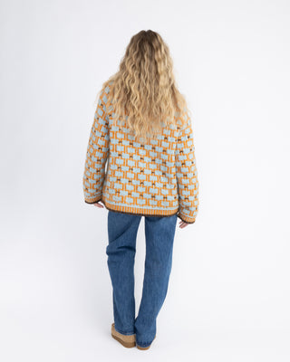 Varde Crewneck | Mint & Saffron