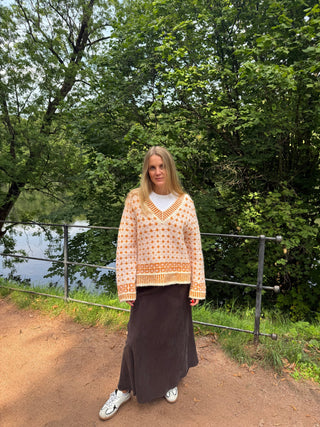 Bris V-Neck | Pudderrosa & Safran