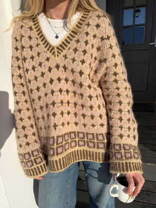 Bris V-Neck | Ørkenbrun & Peon