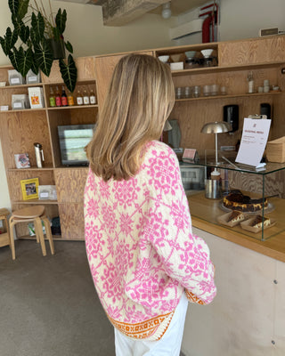Dahlia | Natural White & Pink