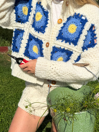 Granny Tine 2.0 | Naturhvit & Blå