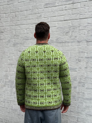 Røys Crewneck | Green & Mocca