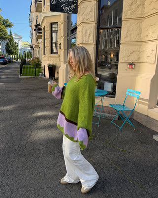 Synne | Grass Green & Purple Orchid