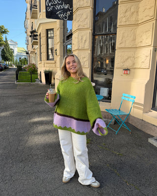 Synne | Grass Green & Purple Orchid