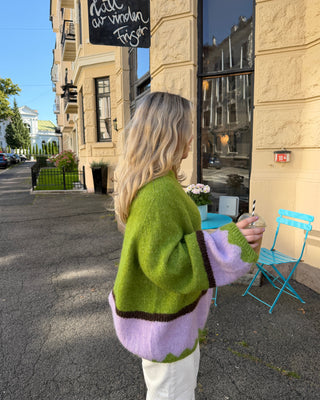 Synne | Grass Green & Purple Orchid