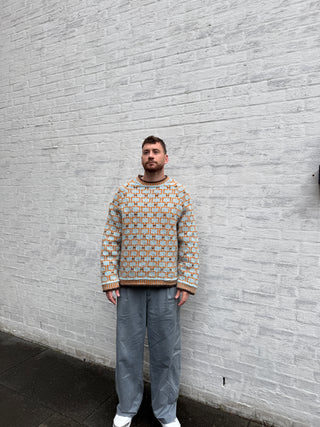 Varde Crewneck | Mint & Saffron