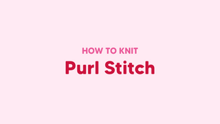 How to Knit Purl Stitch